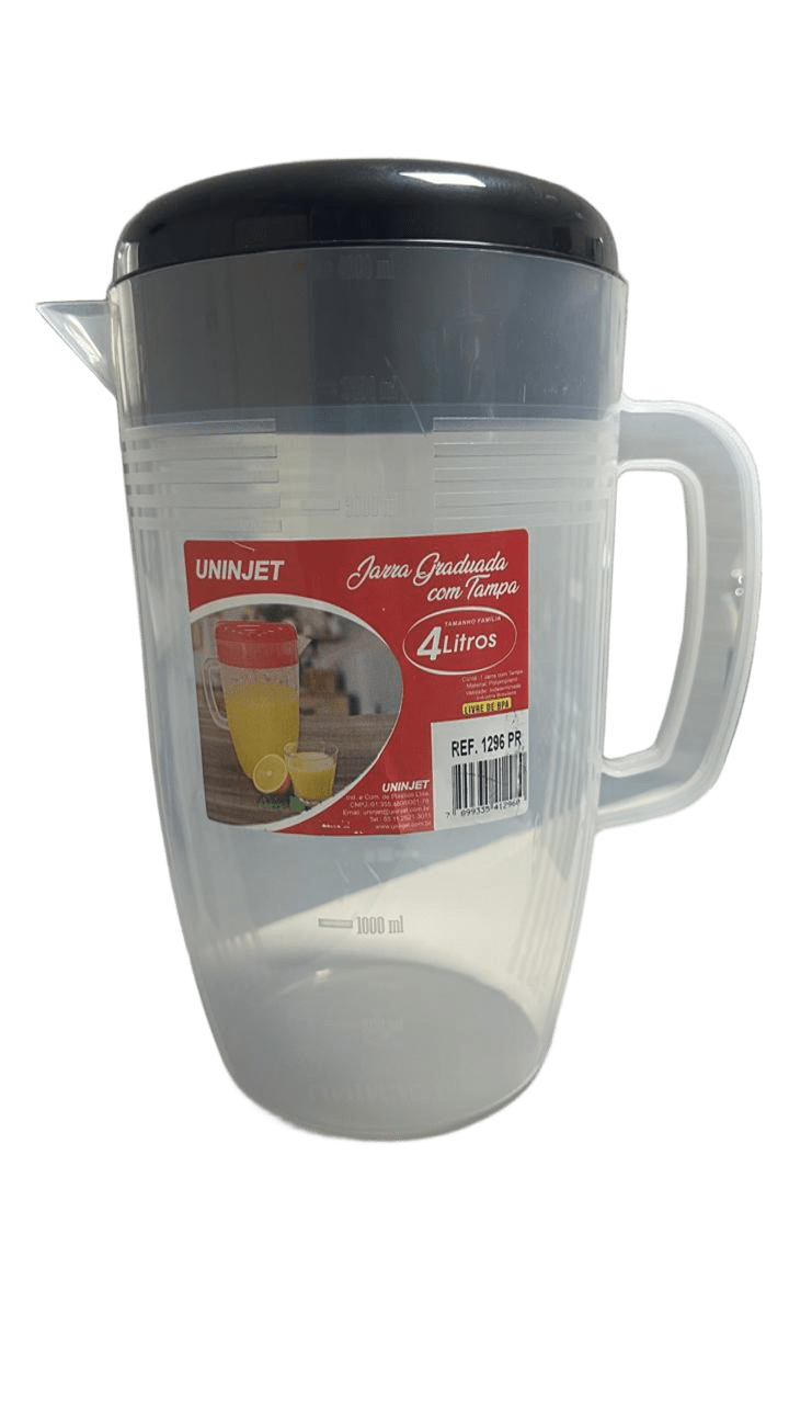 JARRA PLASTICA TRANSPARENTE 3,