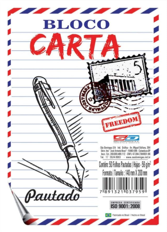 BLOCO RASCUNHO PAUTADO 140X200