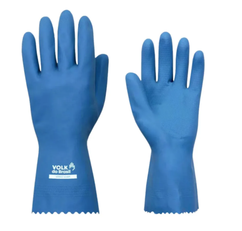 LUVA DE BORRACHA VERNIZ SILVER