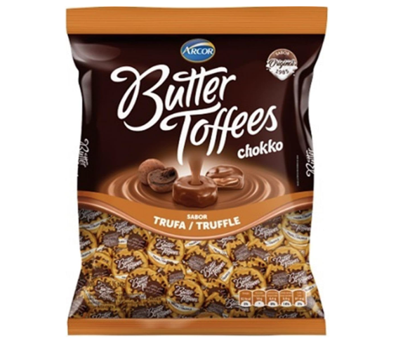 BALA ARCOR BUTTER TOFFEE TRUFA