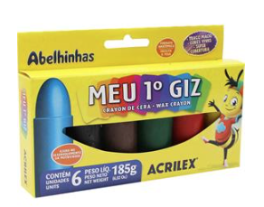 GIZ DE CERA JUMBO 06 CORES ACR