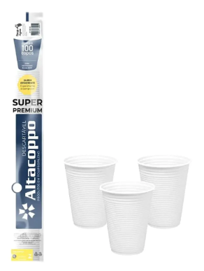 COPO PLAST. 200ML PP BR ALTACO