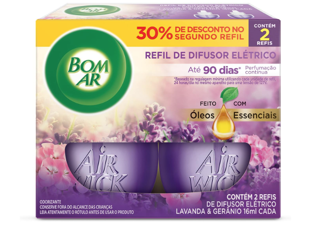 DIFUSOR ELETRICO BOM AR LAVAND